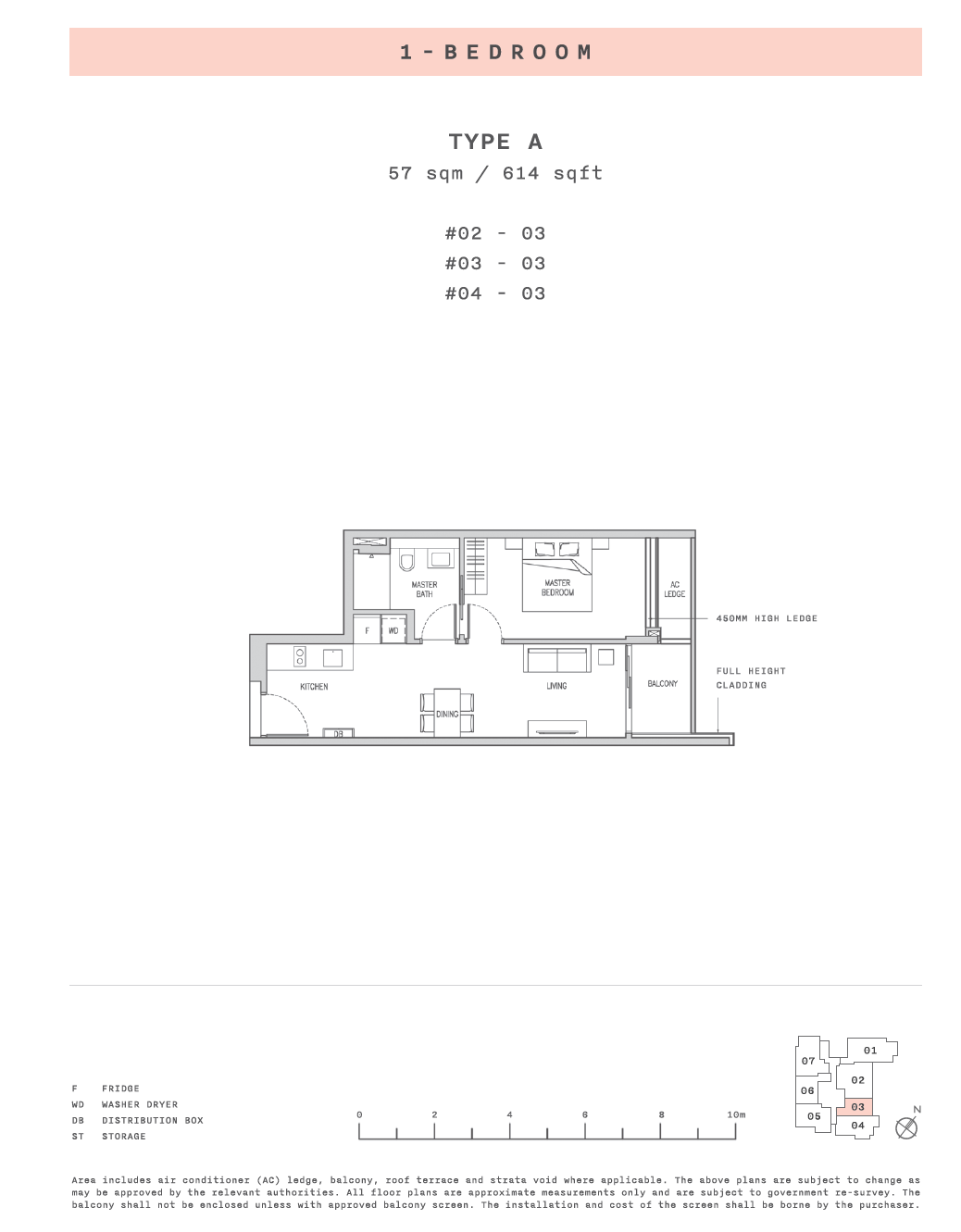 Claydence 1 Bedroom Floor Plan 4